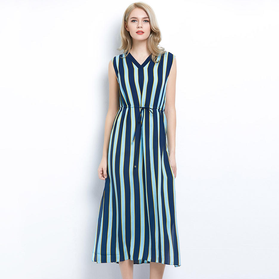 Sleeveless Striped Dresses For Women Sleeveless Striped Dresses For Women